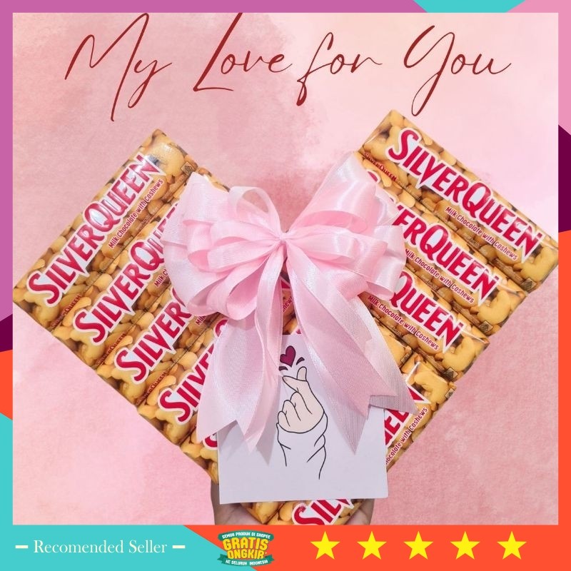 

Promo Murah Souvenir Kado Pernikahan Lebaran Idul Fitri Natal Imlek / Silverqueen LOVE / Hampers Coklat / Hadiah Romantis Cewek Coklat