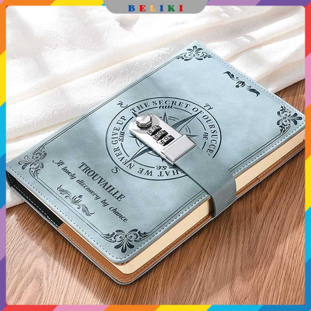 

Toddi Buku Jurnal Leather Diary 200 Halaman Grid A5 with Lock - TD22