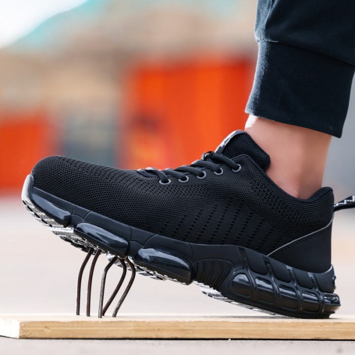 SEPATU SAFETY IMPORT ANTI PAKU UJUNG BESI RINGAN SAFETY SHOES SPORTY