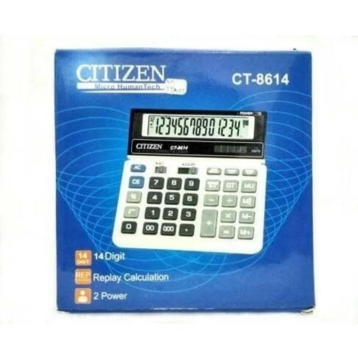 

YUH Kalkulator . CT-8614 Check Correct Cek Ulang 14 Dit / Desktop Calculator CT8614