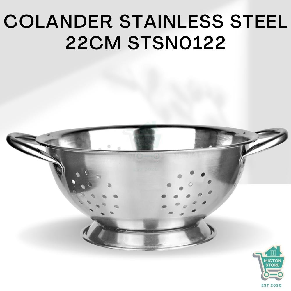 BEZTON Sangku Nasi Stainless Steel 22 cm STSN0122 Wadah Nasi Stainless Mangkuk Nasi Anti Karat Tempa