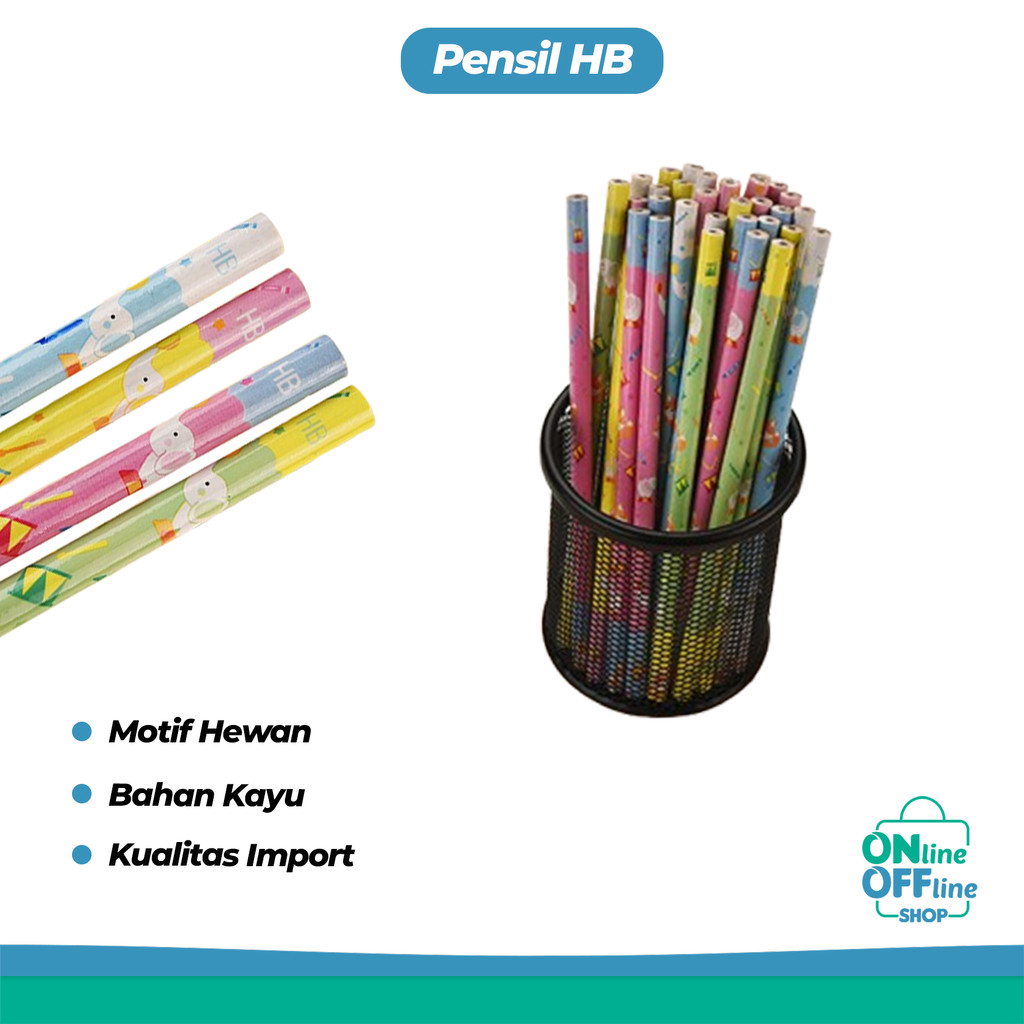

Pensil HB Kualitas Import Karakter Hewan 741