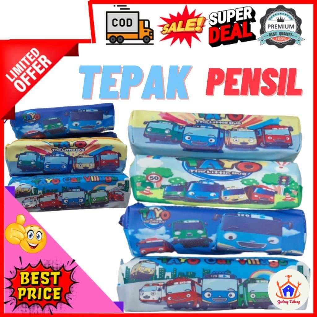 

Gudang Tukang Kotak Pensil Anak Lucu Karakter Tayo Serbaguna Tempat Bolpoin Bolpen Bulpen Karakter Anti Air