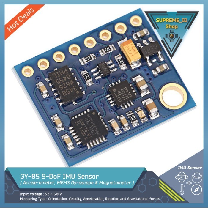 GY-85 9-DOF IMU Sensor 3-axis Gyroscope + Accelerometer + Magnetometer