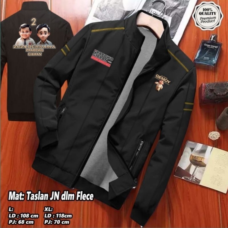 JAKET PRABOWO GIBRAN GEMOY TERBARU / JAKET PARASUT / 2024 BERSAMA GEMOY