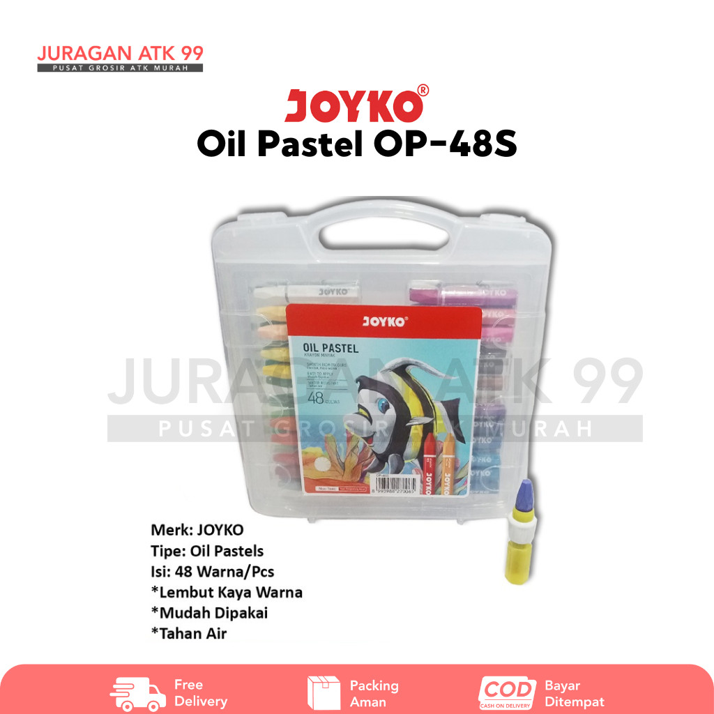 

Oil Pastel Joyko Krayon Minyak Joyko 48 Warna OP-48S