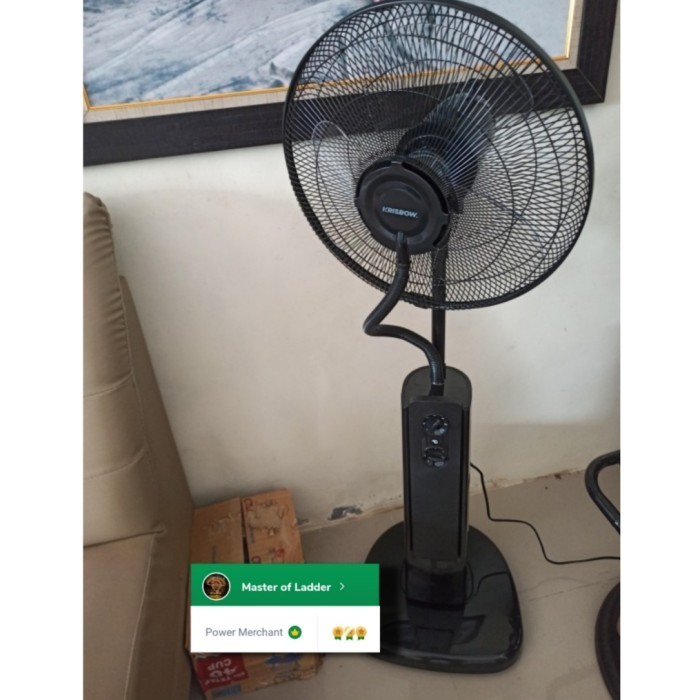 Krisbow standing misty fan 75w tabung Remote