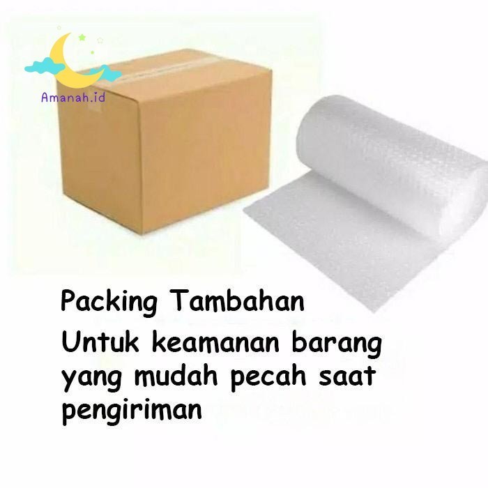 

AMANAH.ID - Bubble dan Kardus / Kertas Kado / Packing tambahan / Packingan Aman