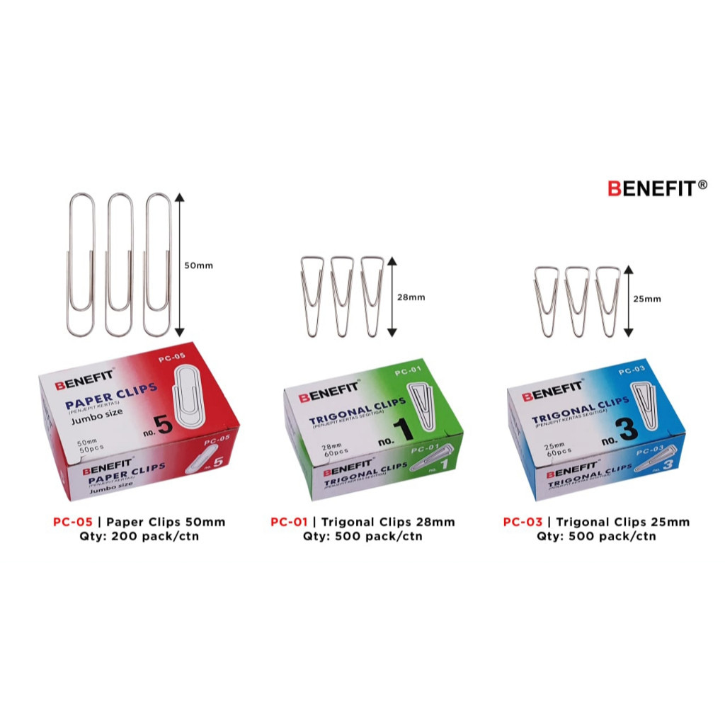 

Paper / Trigonal Clip BENEFIT (10set)