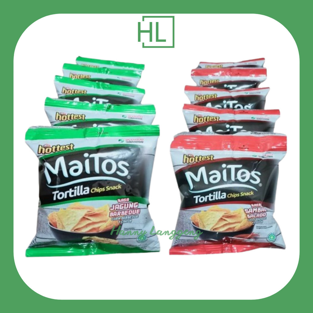 

[HL] Maitos Tortila Chips Snack 1 Renceng @10gr x 20 Bungkus