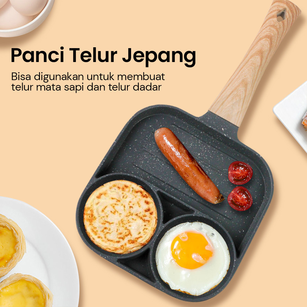 Teflon Panggang Kue Apem - Casa Mania Wajan Penggorengan Telur Frying Pan Multifungsi - JBY-257