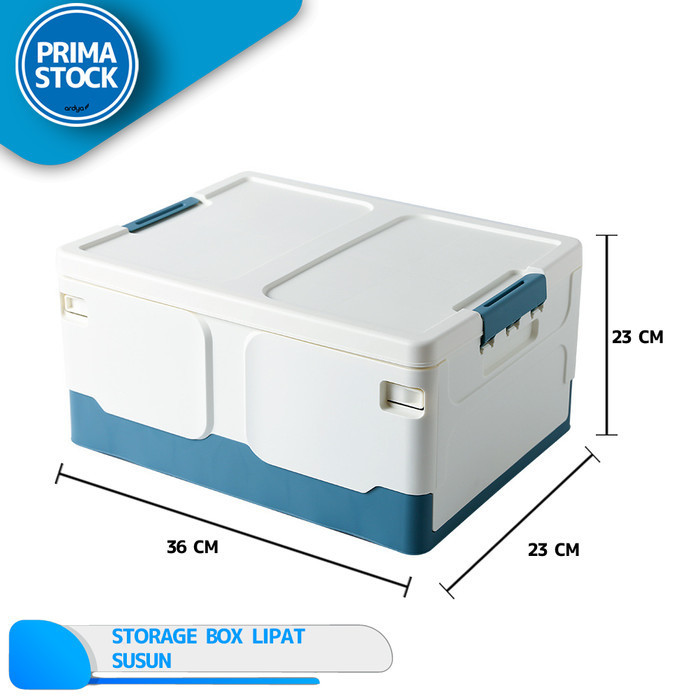 KOTAK LIPAT CONTAINER FOLDING STORAGE BOX PLASTIK KONTAINER ORGANIZER - Kecil