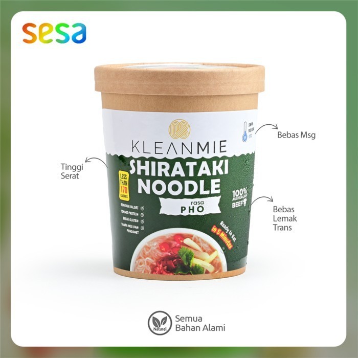 

Kleanmie - Mie Shirataki Noodle Pho 360 g