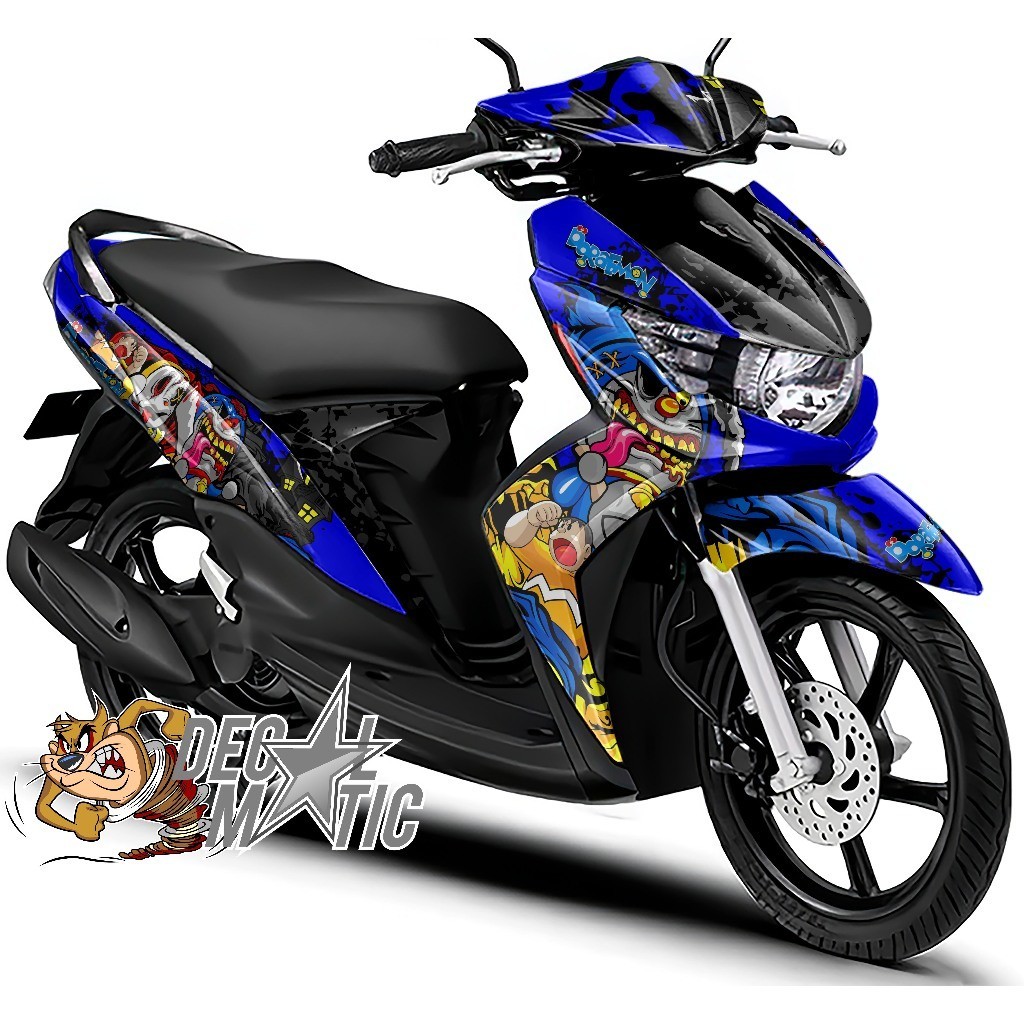 Stiker Motor Mio Soul Full Body Decal Soul GT 115 SOUL GT 125 Full Body - Dortaemon 5