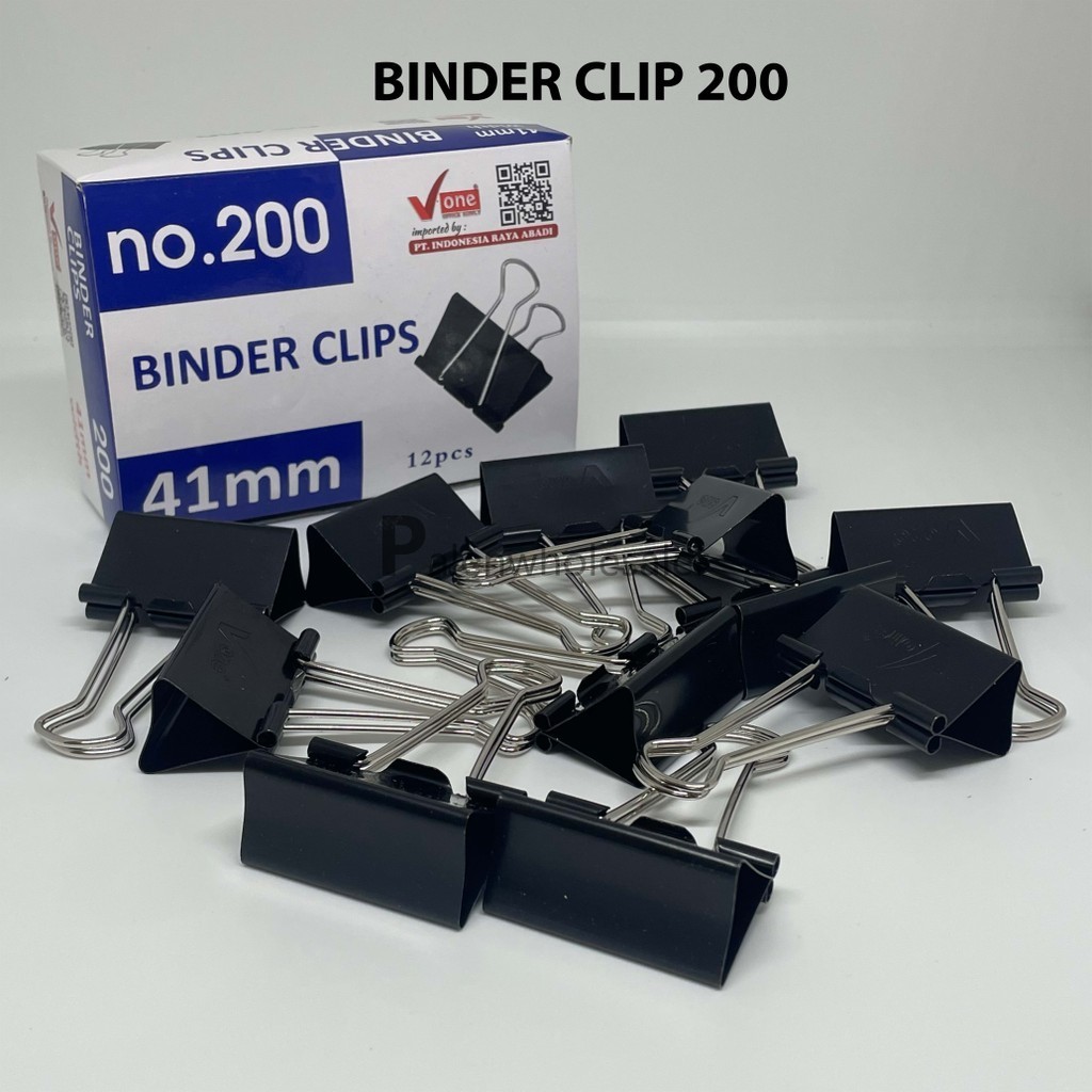 

[Palenwhlslr] Binder Clip Vone 200 (12pcs) / Penjepit Kertas