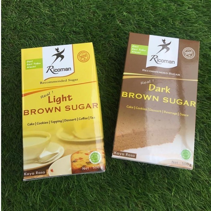 

PROMO RICOMAN BROWN SUGAR 500GR GULA BROWN SUGAR BUBUK