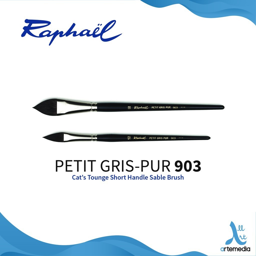 

Raphael 903 Kuas Lukis Cat Tongue Petit Gris Extra Pur Squirrel Brush