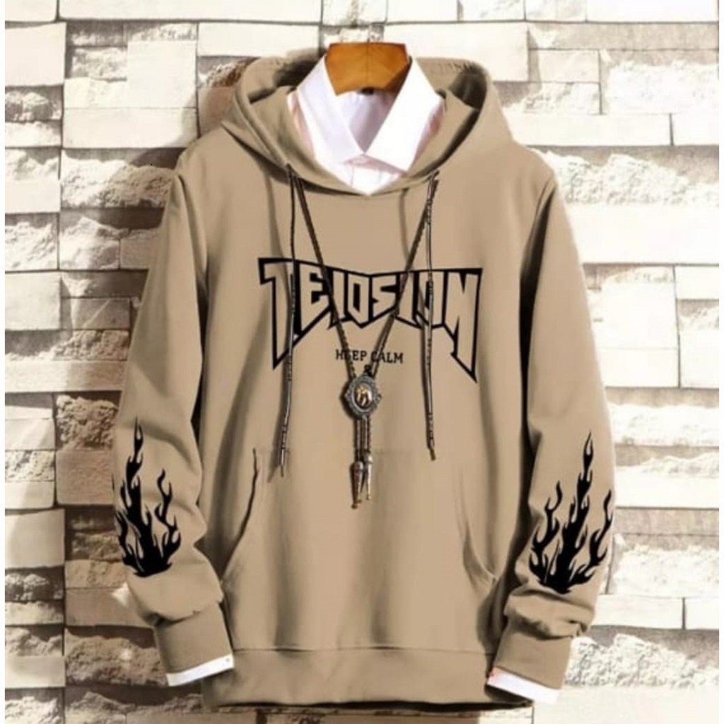 Hoodie Pria Premium Kekinian Outfit Fashion OOTD Cowok Telesion Murah Original