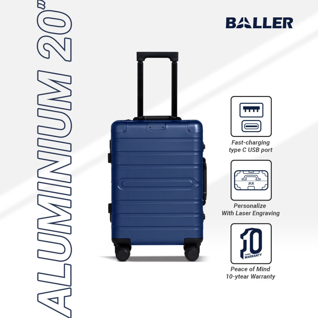 BALLER - Koper Baller Aluminium 20 inch - Navy Blue