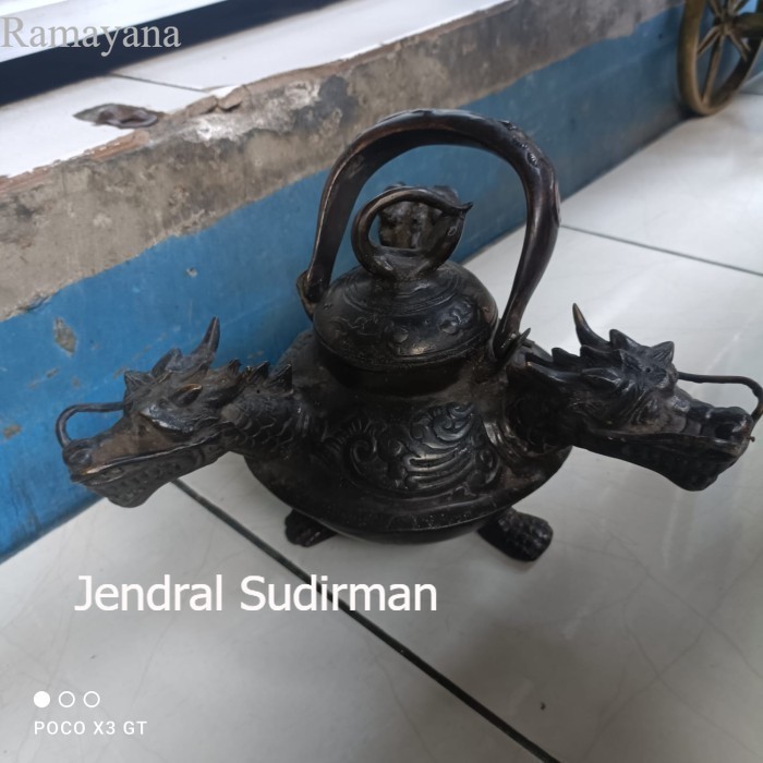 

teko naga kepala naga terbesar full kuningan Murah Meriah JD61 Murah