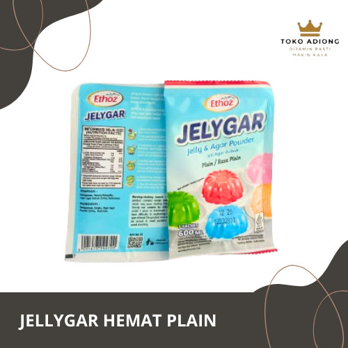 

JELLYGAR HEMAT PLAIN - ethoz jellygar - jelly agar agar