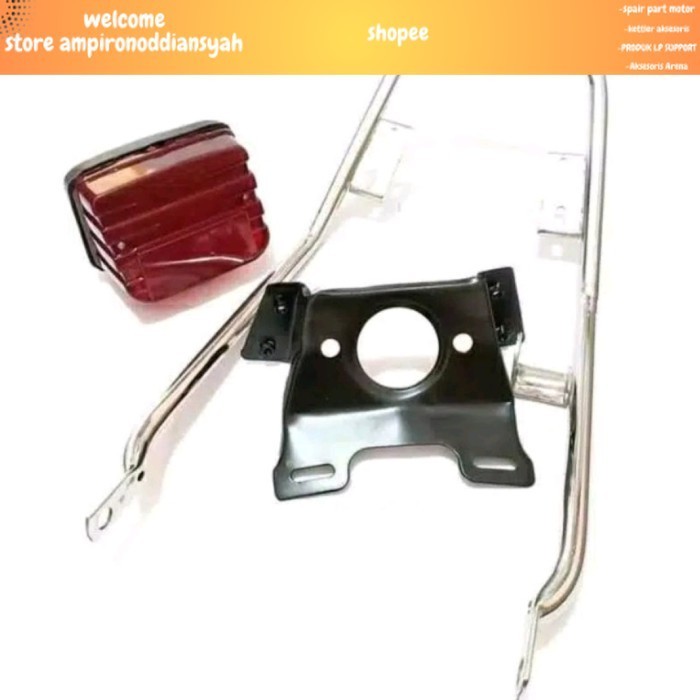 Begel Set Pangkon Stoplamp gl100 gl 100 Behel dudukan lampu stop gl100 real seperti gambar ori