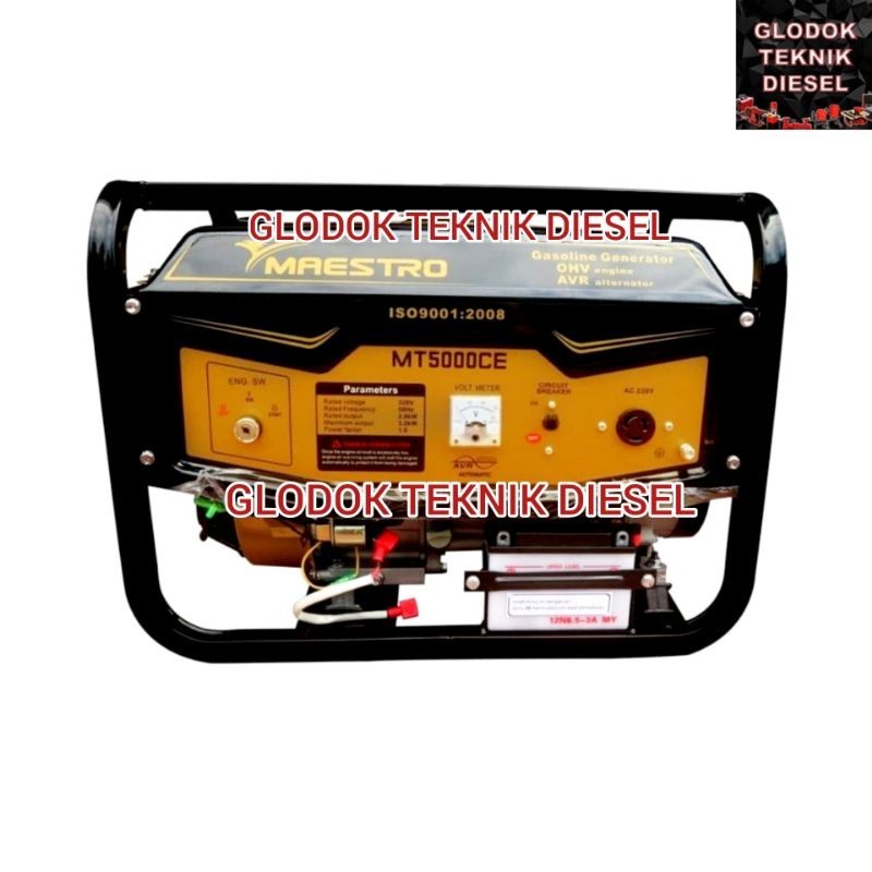 Genset 3000 watt 100% Full Tembaga / Maestro MT 5000 CE ORIGINAL TERBAIK
