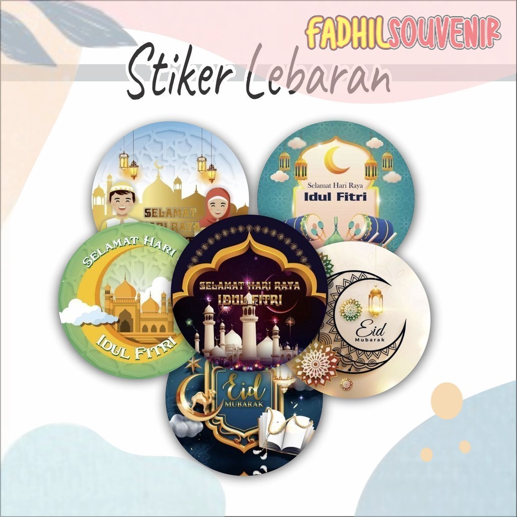 

Ready (Isi 23 Pcs) Stiker Toples Lebaran Sticker idul Fitri Hampers Lebran Fadhil Print