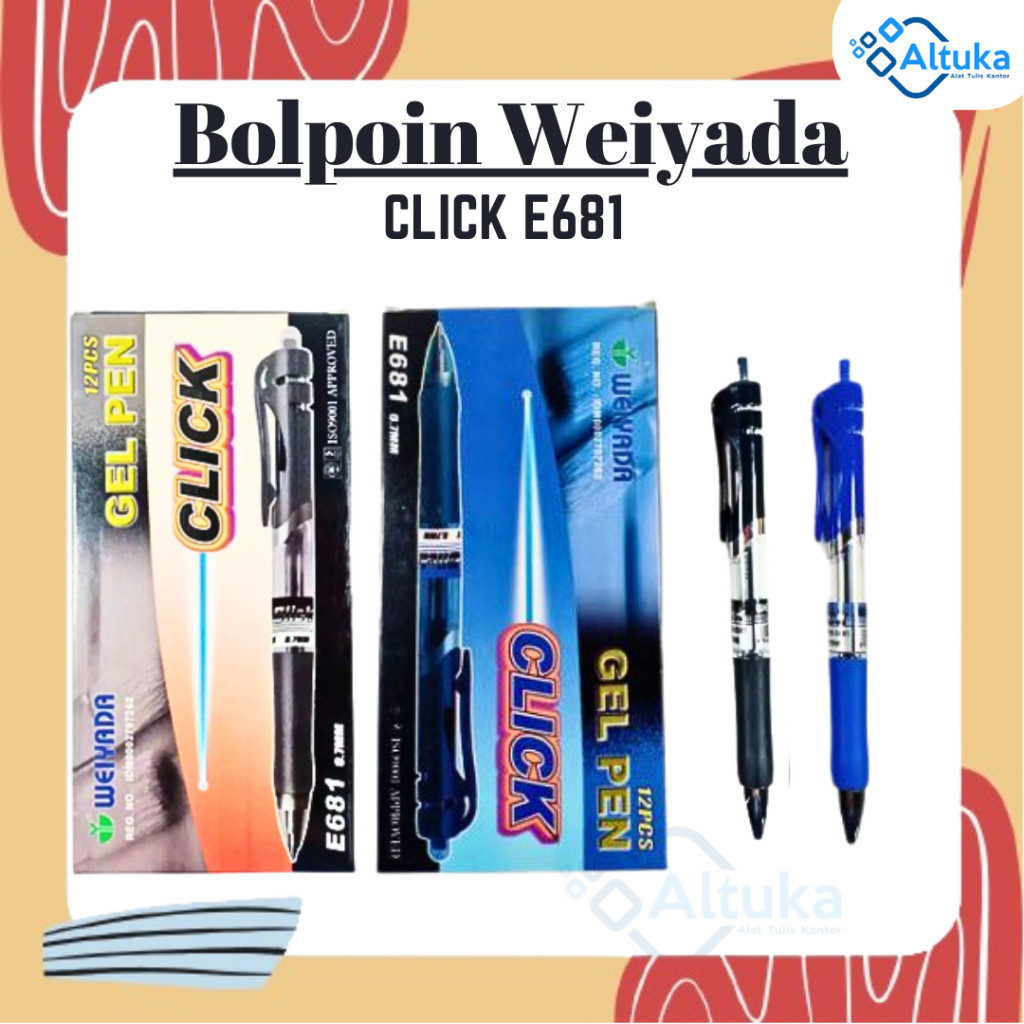 

Bulpen Ballpoint Pen Clik Weiyada E681