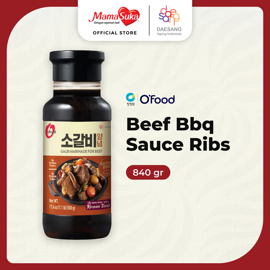 

O'Food Beef Bbq Sauce Ribs 840 gr