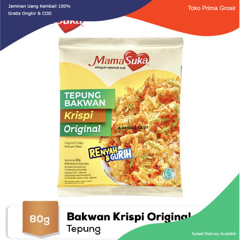 

Tepung Bakwan Krispi Original Mamasuka 10 x 80 Gram