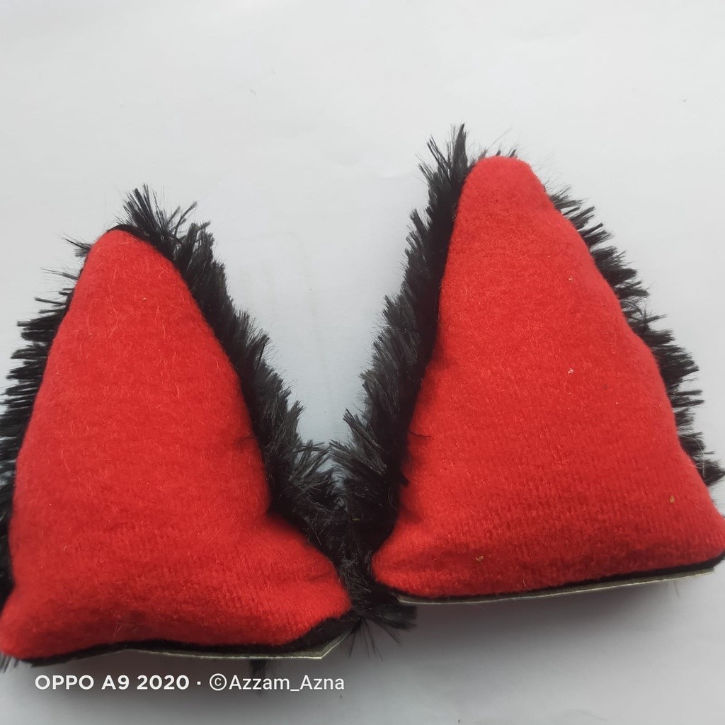 ️NEW BRANDSJual KUPING KUCING MERAH AA74 / Kuping Kucing / Kuping Kucing Helm / Aksesoris Helm Telin