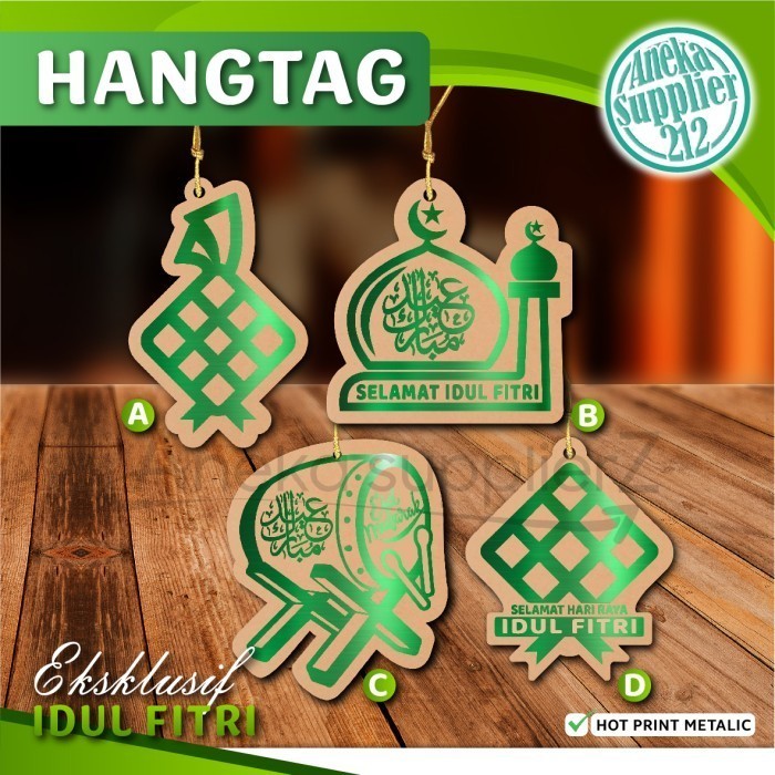 

Hangtag - Hang Tag - Aksesoris Lebaran Idul FItri isi 100 pcs - HTL3 HD