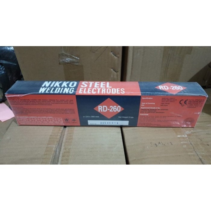 Kawat Las Nikko RD260 2.0mm (5KG) / RD 260 2.0 MM STEE