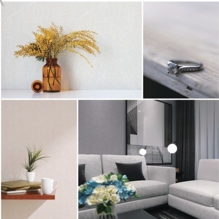 WALLPAPER DINDING POLOS PREMIUM WARNA CREAM COKLAT TEKSTUR ELEGANT