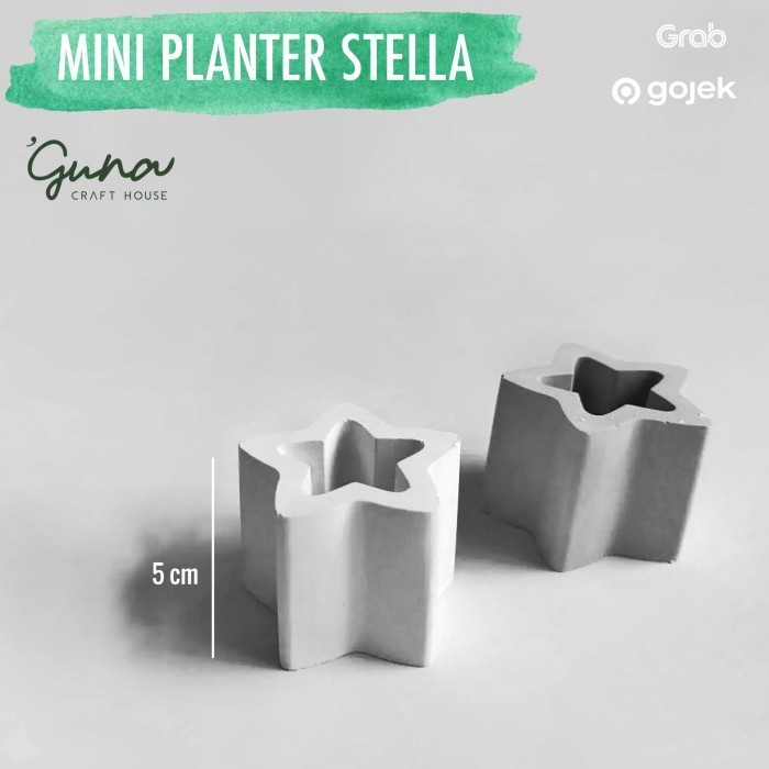 Stella Concrete Mini Planter - Pot Sukulen Kaktus Kecil Semen