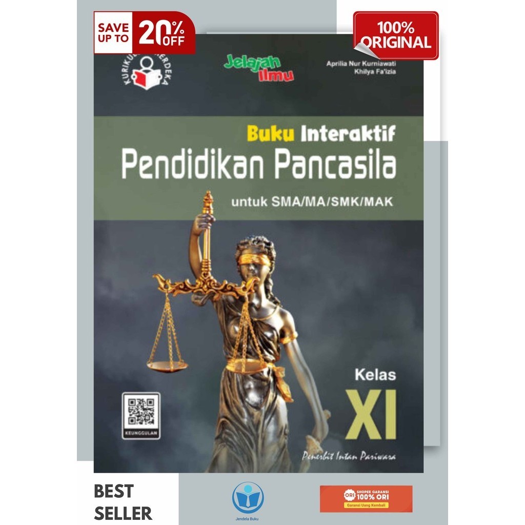 Buku Paket Interaktif PPKN SMA Kelas XI/11 Kurikulum Merdeka Intan pariwara Tahun 2024