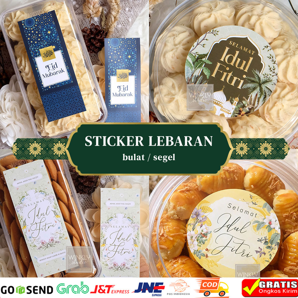 

STIKER LEBARAN / Sticker Segel Toples Parcel Ramadan / Label Bulat Idul Fitri / Seal Jar Sticker Eid Mubarak (Eid-al-Fitr) Marhaban ya Ramadhan