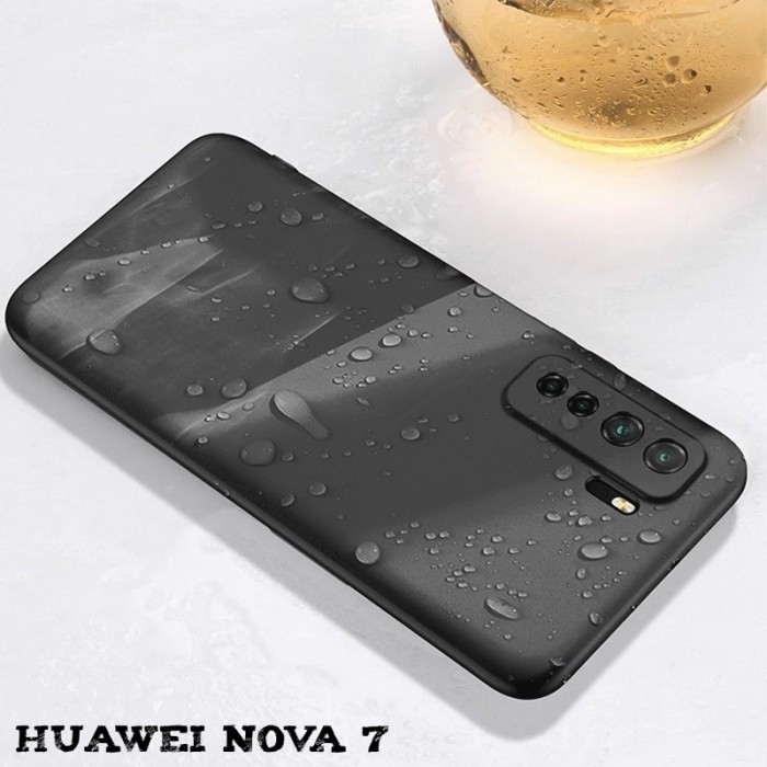 CASE HUAWEI NOVA 7 SLIM MATTE PREMIUM CASE SOFT BLACK DOFF