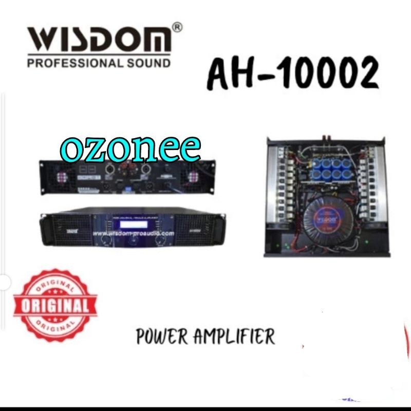 POWER AMPLI WISDOM AH 10002 WISDOM AH10002 ORIGINAL GARANSI RESMI