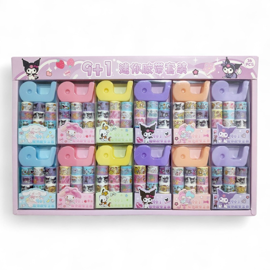 

STIPA Set Isolasi Motif Karakter Fancy Mini Tape ATK Dekor Kerajinan Mainan Eduakasi Anak