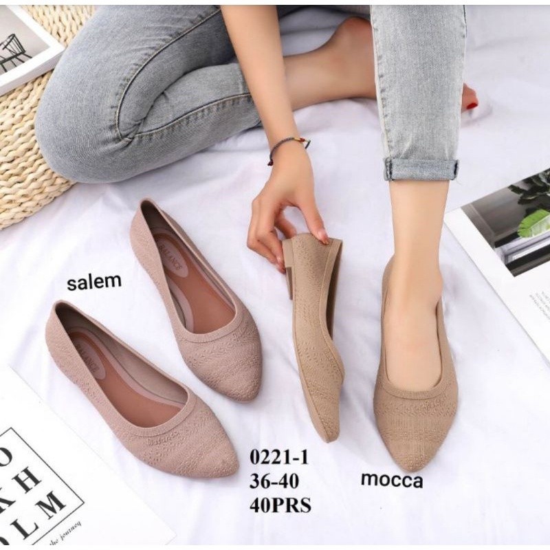 ADELIA- Flatshoes Jelly Import Arca Balance 0221 Jellyshoes Wanita