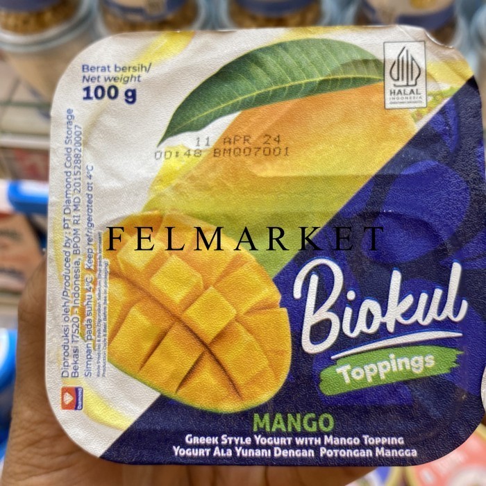 

Biokul Yogurt Grek Toppings Mango 100 grm