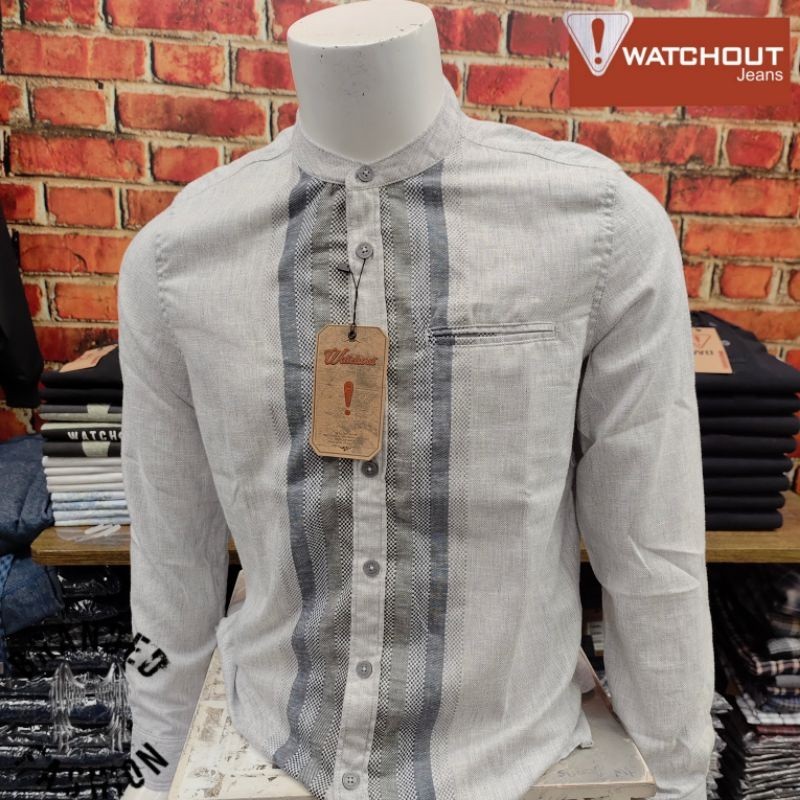 WATCHOUT KEMEJA KOKO LENGAN PANJANG JS810870123 GREY