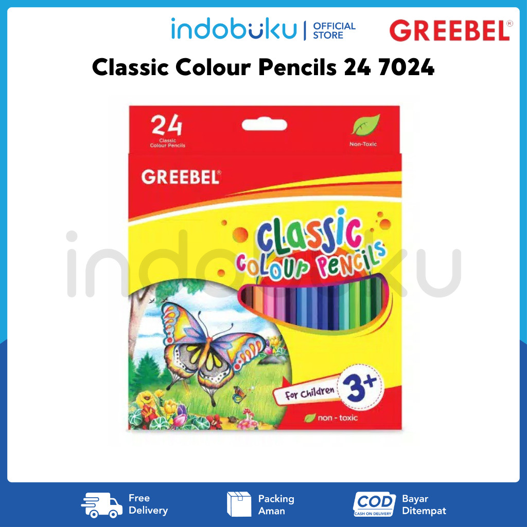

Pensil Warna Classic Greebel 24 Warna 7024