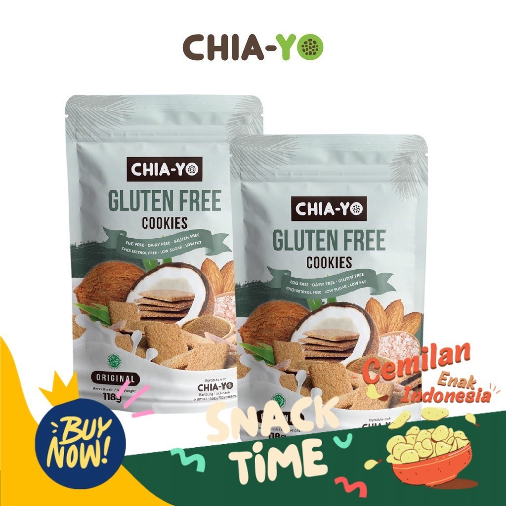 

PROMO SPESIAL Chiayo Gluten Free Healthy Cookies Bundling 2pack