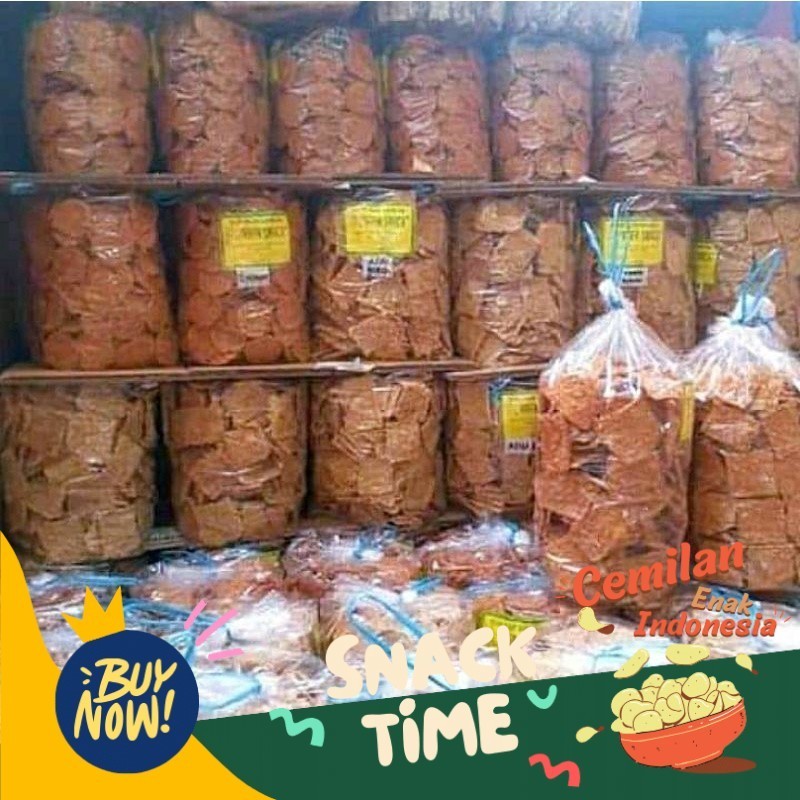 

Special Diskon keripik tempe manis pedas kotak 1kg