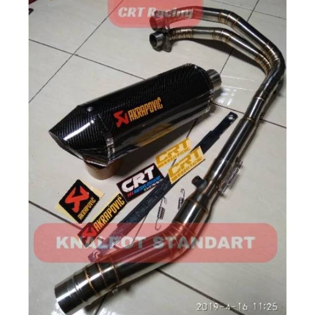 KNALPOT RACING AKRAPOVIC NINJA 250cc, R25, MT25, CBR250RR CRT ORIGINAL
