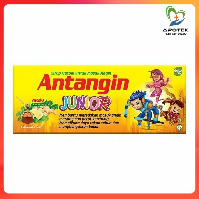 

ANTANGIN CAIR JUNIOR HONEY MINT mengatasi gejala masuk angin pada anak anak (perbox/persachet)