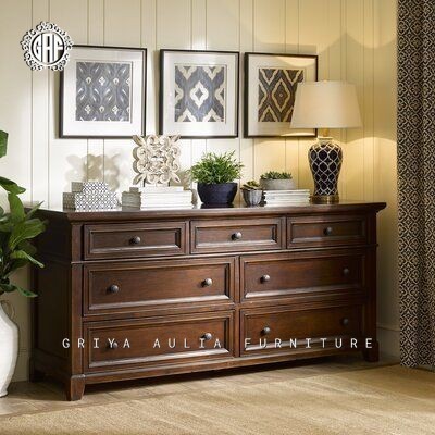 BUFET KAYU JATI MINIMALIS - CABINET DRAWER KAYU JATI - BUFET LACI JATI
